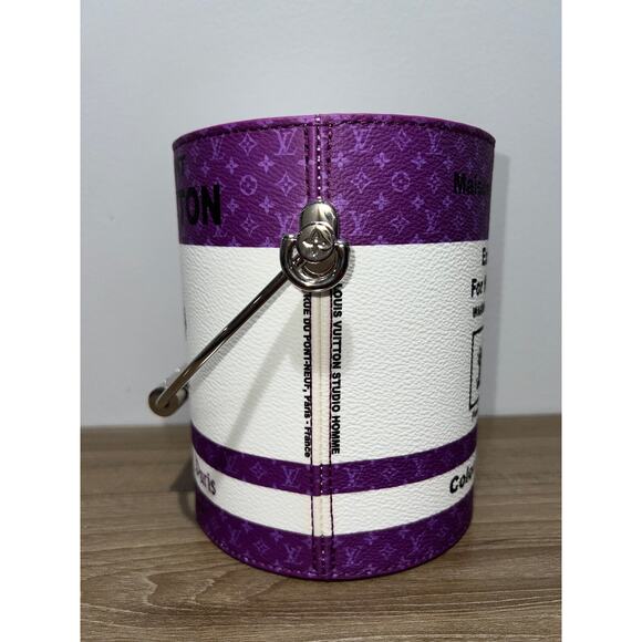 Louis Vuitton Purple LV Paint Can Monogram Top Handle Shoulder Crossbody Bag - Picture 10 of 15